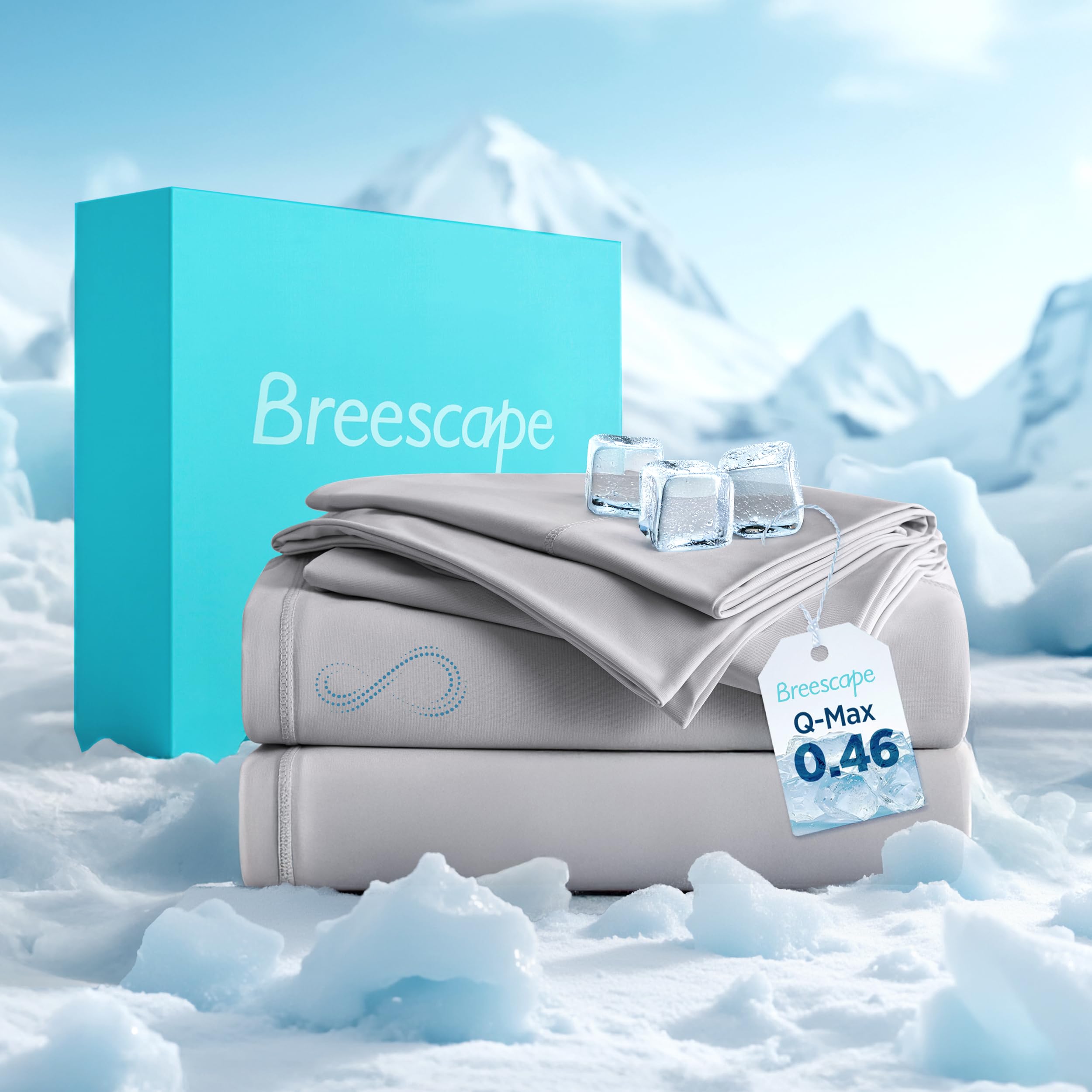 Breescape Cooling Sheet Set King Size - BlendTek™ Dry & Cool